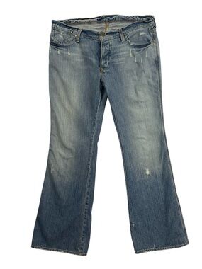 VTG Polo Whitney Jeans Super Flare Blue 14 Denim Low Classic Distressed